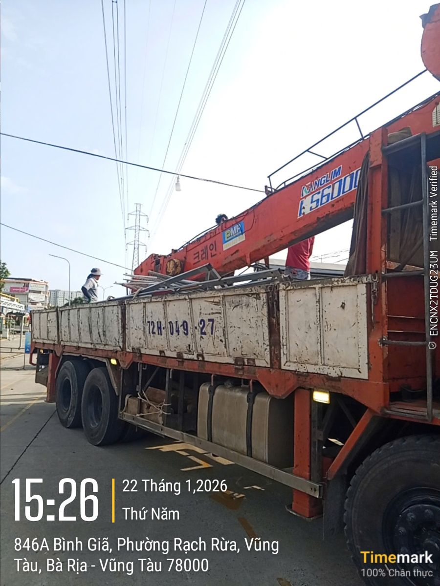 Cho thuê xe cẩu giá tốt nhất tại Vũng Tàu - 0868828568