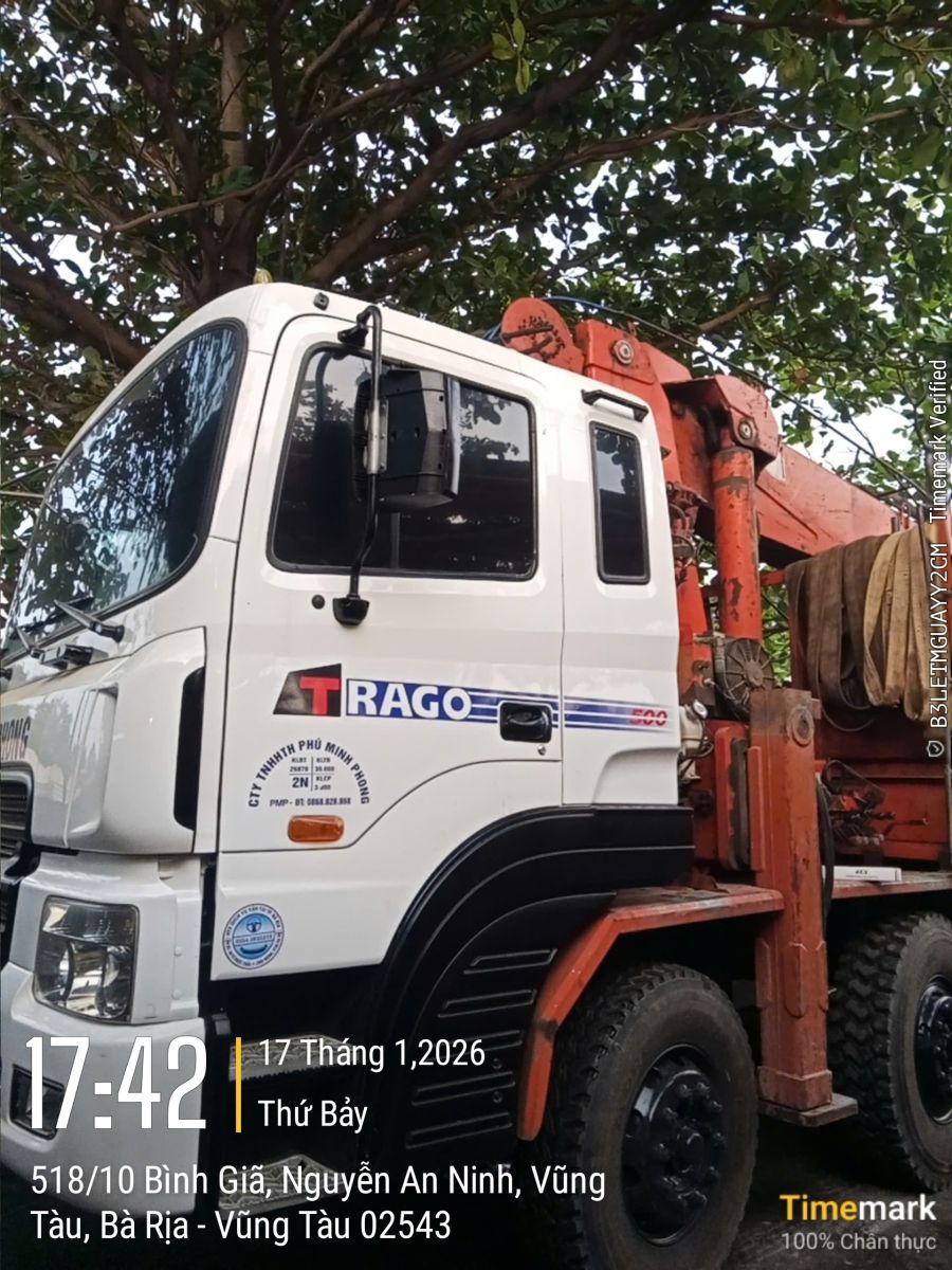 Cho thuê xe cẩu giá tốt nhất tại Vũng Tàu - 0868828568
