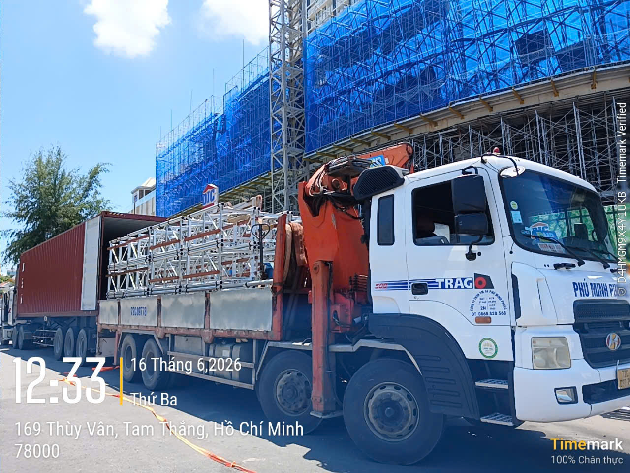 Thuê xe cẩu vận chuyển máy móc Bà Rịa Vũng Tàu