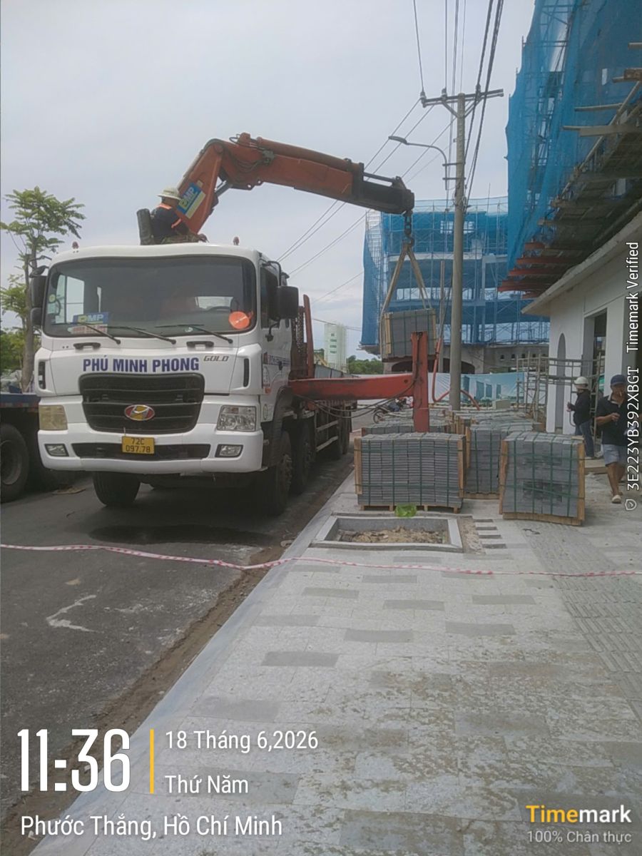 Thuê xe cẩu vận chuyển máy móc Bà Rịa Vũng Tàu